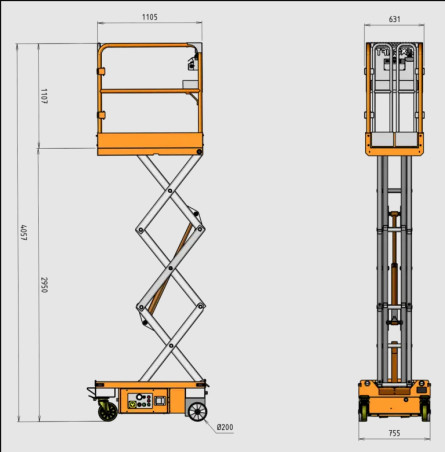 Nacelle tractable Axolift P300T | Neuwerth