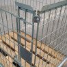 Solide grillage pour le stockage de bois ou bouteilles.