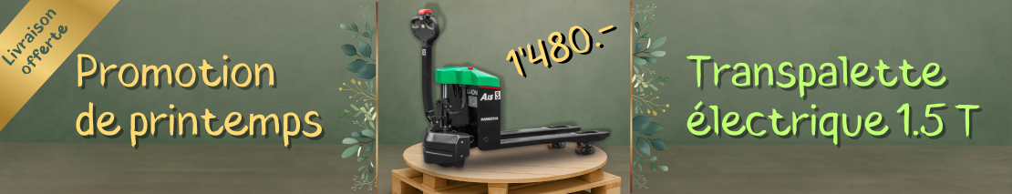 Transpalette Lithium 1.5T en promo